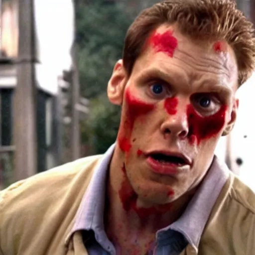 Image similar to Live Action Still of Jerma in Shaun of the Dead, real life, hyperrealistic, ultra realistic, realistic, highly detailed, epic, HD quality, 8k resolution, body and headshot, film still