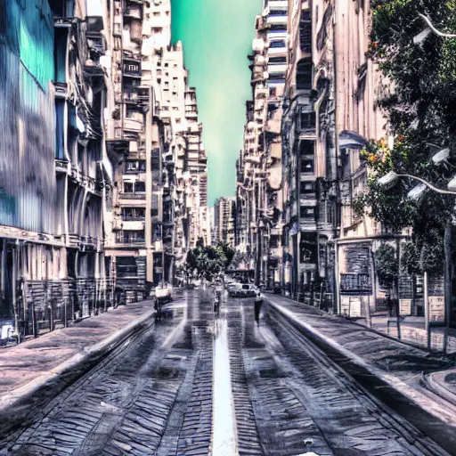 Image similar to Streets of Buenos Aires, futuristic, technologic, super detailed, hd