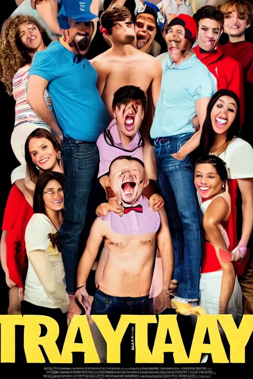 Image similar to frat baby movie poster, an official promotional poster for the film frat baby about a baby in a fraternity who joins a fraternity and parties with frat bros on campus, single subject and minimal background