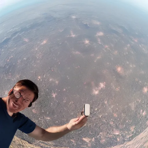 Prompt: hyper realistic picture of the owner of planet earth, photo, nikon, selfie