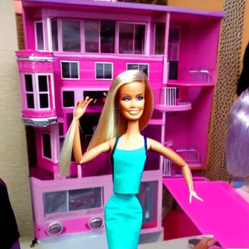 Prompt: im a barbie girl in a barbie world its fantastic