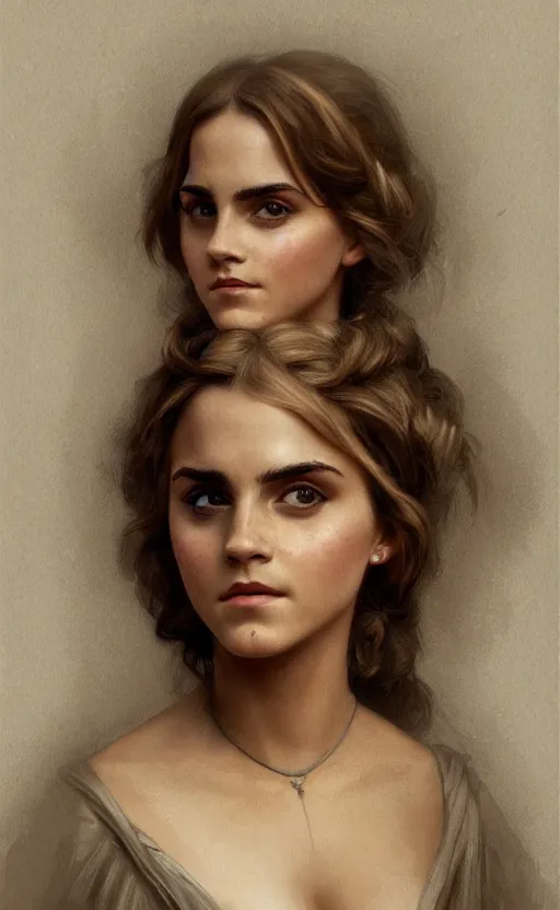 Prompt: portrait en buste emma watson, annasophia robb, traditional corsican, intricate, highly detailed, artstation, illustration, jurgens, rutkowski, bouguereau