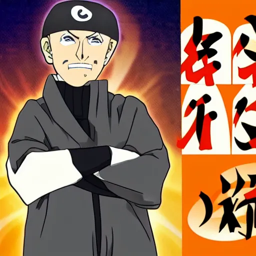 Prompt: Scatman in Naruto, elite ninja, intimidating