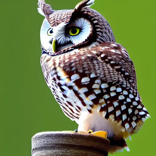 Image similar to hybrid owl and bee - h 7 0 4