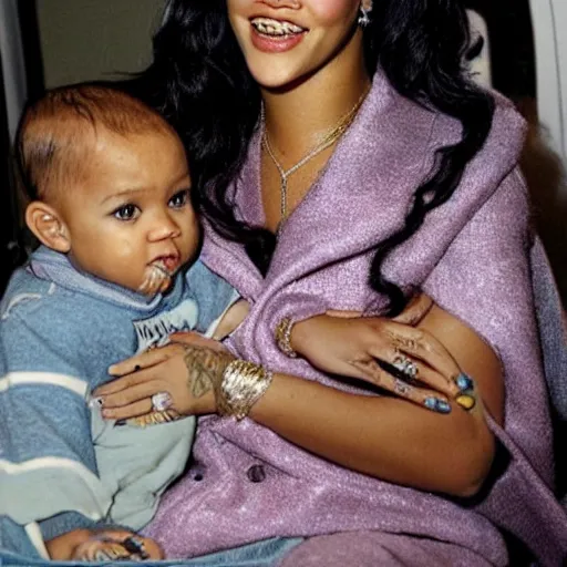 Image similar to Rihanna as a Baby