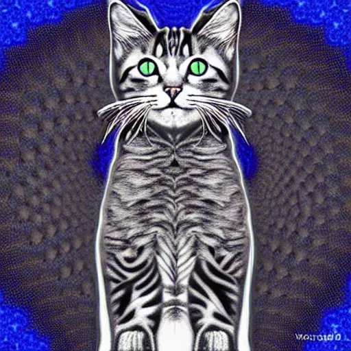 Image similar to fractal cat