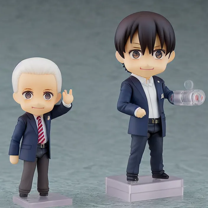 Image similar to an anime nendoroid figurine of Joe Biden, fantasy, figurine , product photo