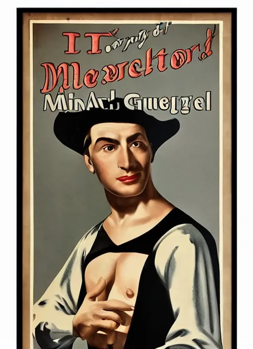 Image similar to portrait of glamorous medieval man with annoyed gesture, 1940s propaganda poster, full hd,highly detailed