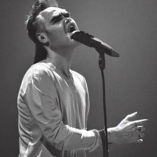 Prompt: “ morrissey as jesus christ ”