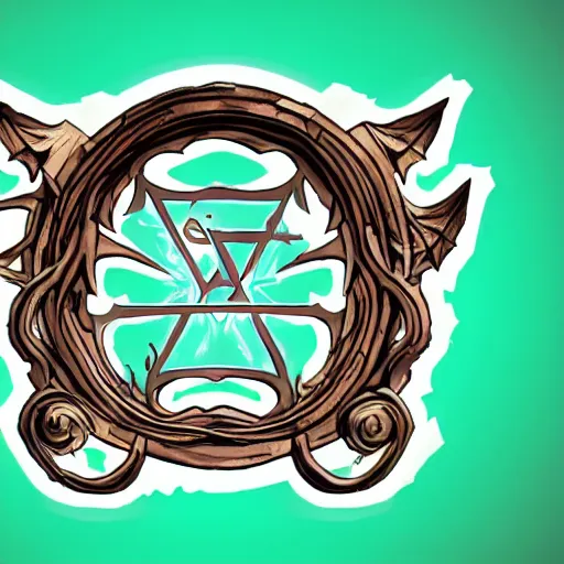 Prompt: Logo for a D&D company called Fey Gate