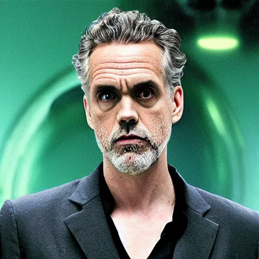 Image similar to Jordan Peterson as Neo from The Matrix