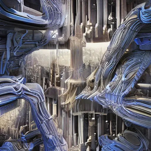 Image similar to sci-fi motherboard brutalism organic structure on the coronation of napoleon painting and digital billboard in the middle, unreal engine 5, keyshot, octane, artstation trending, ultra high detail, ultra realistic, cinematic, 8k, 16k, in style of zaha hadid, in style of nanospace Michael Menzelincev, in style of Lee SOUDER, colors in style of the Blade Runner 2049, in plastic, dark, tilt shift,