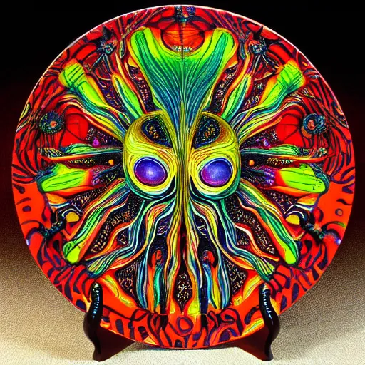 Image similar to Colorful Alien spiders plate From Art Forms in Nature by Ernst Haeckel