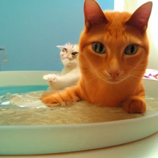 Image similar to cats as liquid