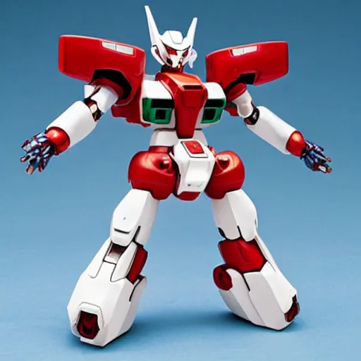 Image similar to a gashapon chibi super - deformed gundam mecha robot, design by hajime katoki, bandai, banpresto