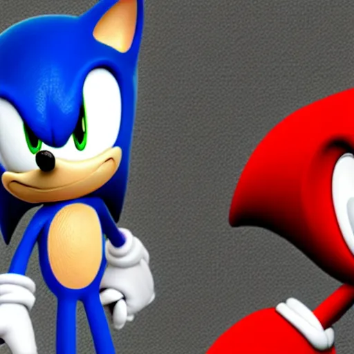 Image similar to sonic as knuckles