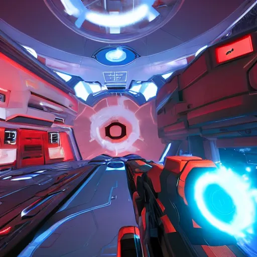 Image similar to splitgate : halo with portals