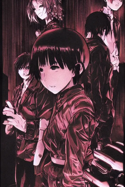 Prompt: 9 0 s seinen horror action manga cover art, mangaka drawn by ilya kuvshinov, pencils by ilya kuvshinov, full color, designs by tsutomu nihei