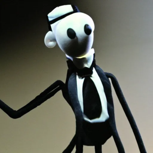 Prompt: slenderman as muppet