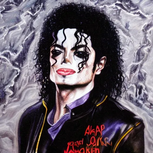 Image similar to a portrait of Michael Jackson in a scenic environment by Jones Android, hyperdetailed