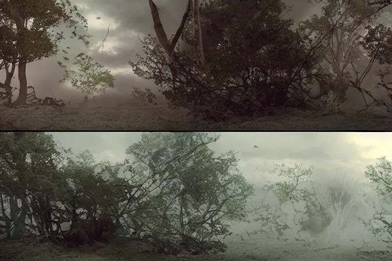 Image similar to vfx movie scene by emmanuel lubezki