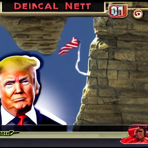 Image similar to donald trump in gauntlet legends for n 6 4