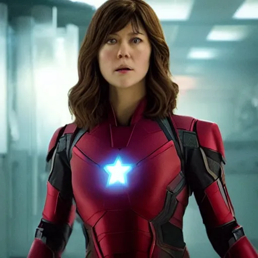 Prompt: film still of mary elizabeth winstead in avengers 4 ( 2 0 2 4 )