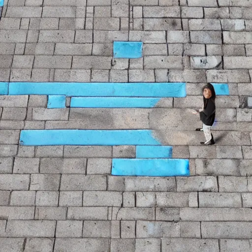 Image similar to 3 d sidewalk aerial