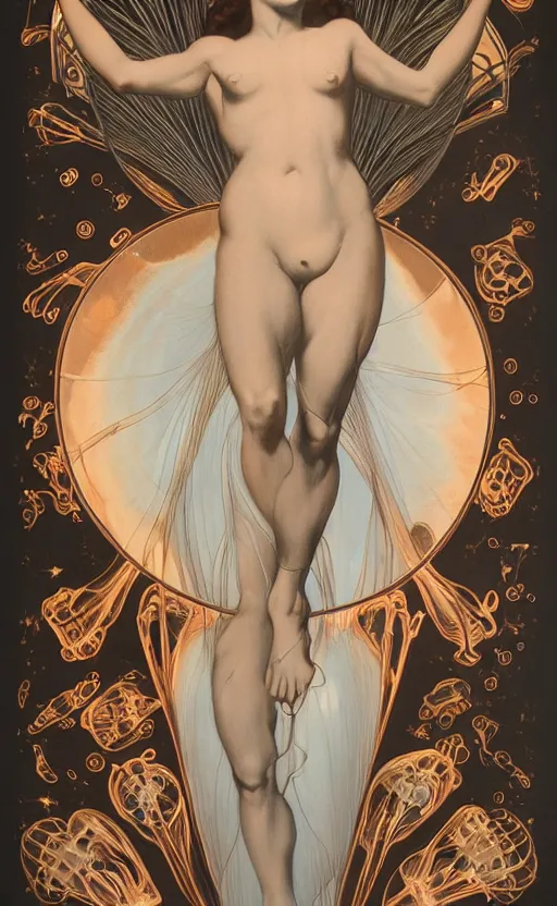 Image similar to xray showing the soul, j.c. leyendecker, Valentina Remenar, 8K HD, upscaled