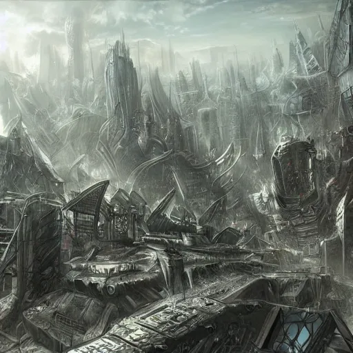 Image similar to landscape of apocalypse city, by stanley artgerm lau