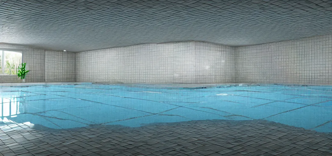 Prompt: photo of tiled walls no windows indoor giant pool room, bright, 8 k photorealistic, hd, high details, trending on artstation