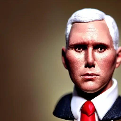 Prompt: mike pence made out of polymer clay detailed sculpture trending on artstation