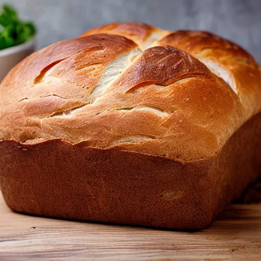 Prompt: delicious fresh bread loaf