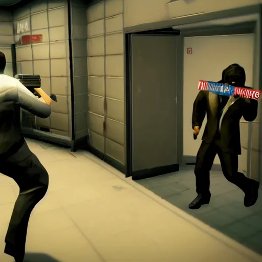 Image similar to Screenshot from the PC game Payday: The Heist demonstrating the fursuit unlock