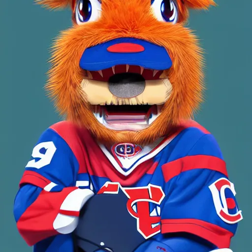 Prompt: anime Portrait of Youppi the Habs Montreal Canadiens Mascot as a very cute powerful and friendly pokemon, highly detailed anime, high evolution, 1990s, legendary, smooth, sharp focus, dynamic lighting, intricate, trending on ArtStation, illustration pokemon, art by WLOP