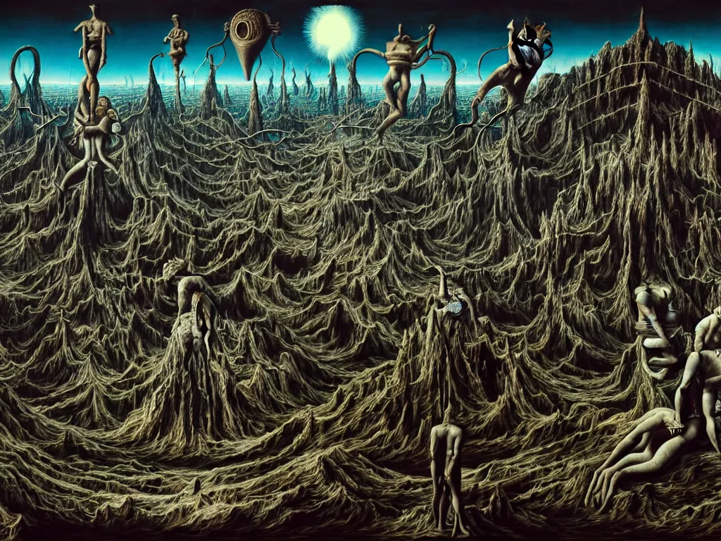 Image similar to highly detailed photo of final judgment, trending on deviantart, neo surrealism, sharp focus, octane, masterpiece, art by max ernst