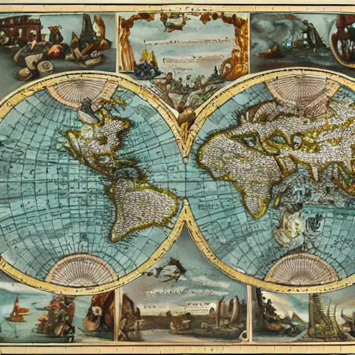 Image similar to a map of the world