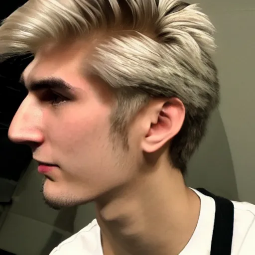 Image similar to really handsome gigachad xqc gigachad gambling : : realistic : : 1 dslr : : 1 - - quality 2