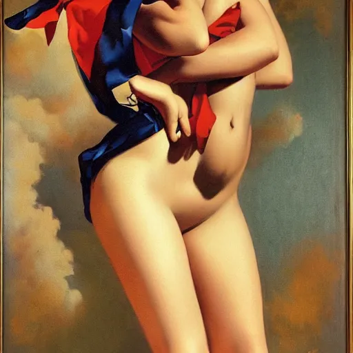 Prompt: a gil elvgren painting