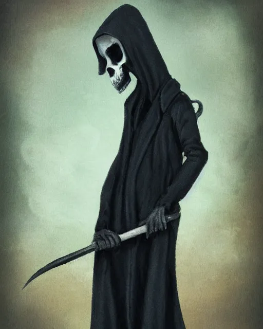 Image similar to grim reaper but a rat