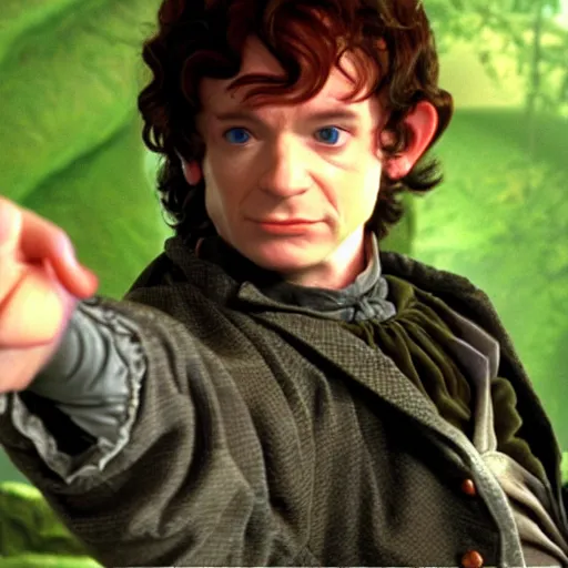 Prompt: austin powers as frodo in lord of the rings