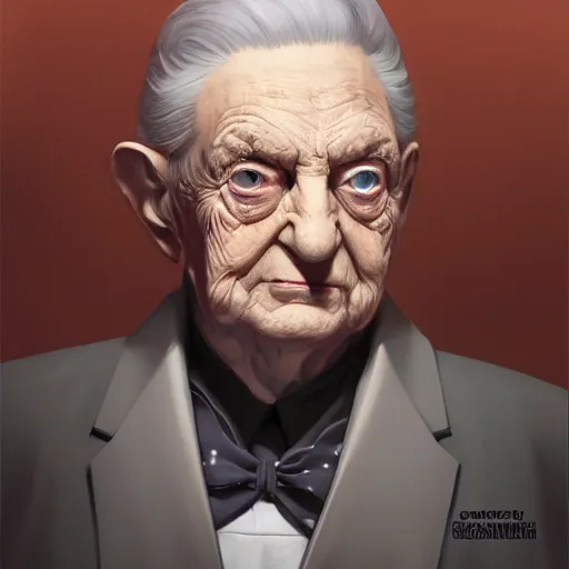 Image similar to Portrait of George Soros as the emperor palpatine made by stanly artgerm lau, wlop, rossdraws, james jean, andrei riabovitchev ,marc simonetti