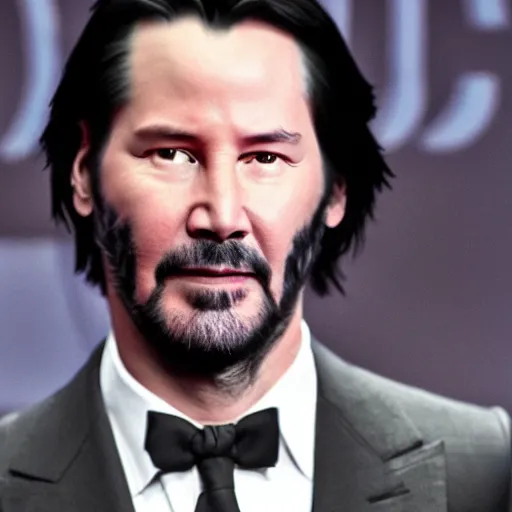 Image similar to keanu reeves in the twilight zone 4 k detailed super realistic