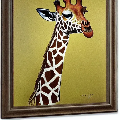 Image similar to a giraffe by salvador dali