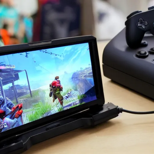 Image similar to the future of console gaming, product photo