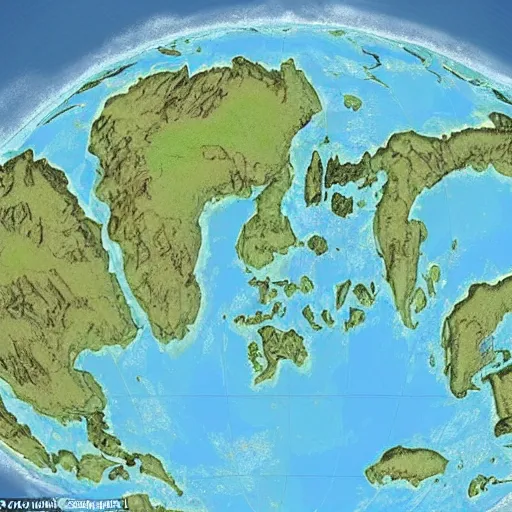 Image similar to this is a land on an unforgiving world of churning oceans and jagged coastlines. every habitable island is situated somewhere along the planet's equator where the weather is still volatile but more hospitable than any points to the north or south