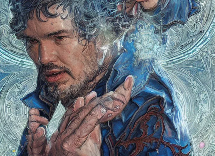 Prompt: a highly detailed heavenly portrait of stephen strange, james gurney, james jean