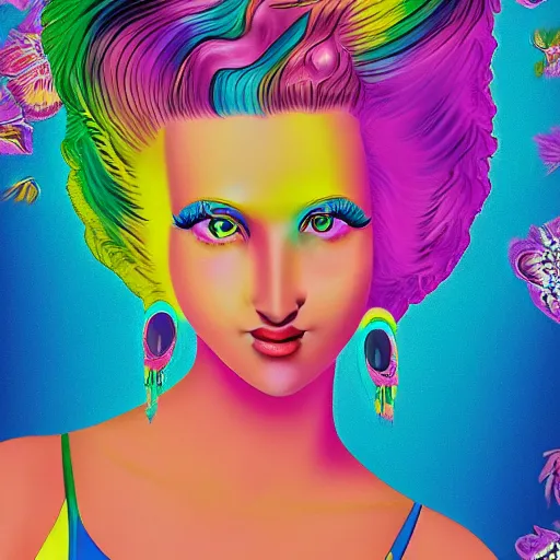 Image similar to photo of young woman by lisa frank