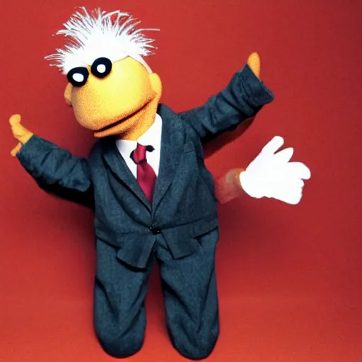 Image similar to David Lynch as a muppet