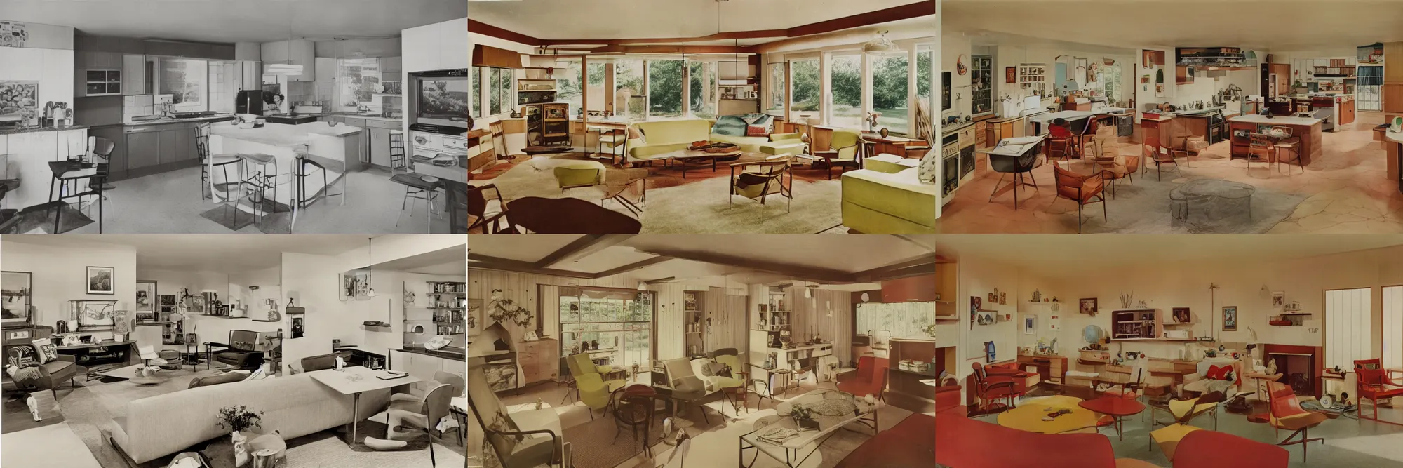 Prompt: 1950s midwestern home, photography by Walter Wick